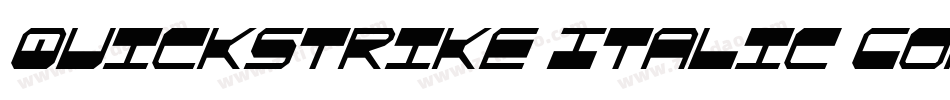 QuickStrike Italic Condensed字体转换